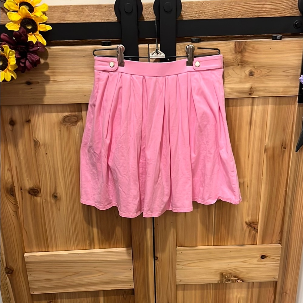 Crown & Ivy Pink Skater Skirt